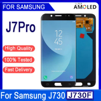 5.5"Super Amoled LCD For Samsung J7 Pro 2017 J730 J730F LCD Display Touch Screen Digitizer Assembly For Samsung J730 LCD
