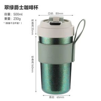 純鈦保溫咖啡杯雙層真空水杯戶外高顏值男女便攜車載水杯禮盒套裝