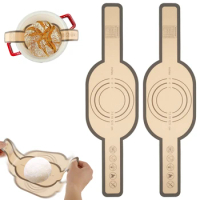 2Pcs Silicone Bread Sling Non Stick Silicone Baking Mat Long Handle Heat Resistant Sourdough Bread Sling Dutch Oven Liner