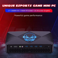 Topton New Gamer Mini Computer Intel i7 12800H i9 11900H NVIDIA RTX 3060 12G GDDR6 2*2.5G LAN 2*DDR5 Windows 11 Compact PC WiFi6