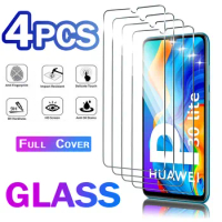 4PCS Tempered Glass For Huawei P30 P20 Pro P40 Lite E P10 Screen Protector For Honor 8 9 S 9X 9A 9C 8X 10 20 30 Protective Glass