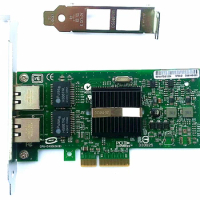 10/100/1000Mbps Gigabit RJ45 x 2 Port Server Adapter PCI-E X4 Network Card EXPI9402PT Intel 82571 Chip PRO / 1000 NIC LAN Card