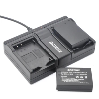 Batmax 2pcs LPE12 LP-E12 LP E12 Camera Battery + Dual USB Charger for Canon EOS M M2 M100 100D Kiss X7 Rebel SL1