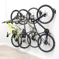 StoreYourBoard Swivel Bike Wall Rack, 4 Pack Garage Hanger Hook, Swing 90 Degrees, Vertical Bike Hanger Hook for Indoor, Bicycle