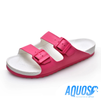 【G.P】AQUOS雙色雙硬度柏肯防水拖鞋A5115-桃紅色(SIZE:36-39 共七色)