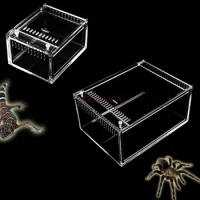 Transparent acrylic crawler box Spider centipede beetle guardian horned frog and other crawling pet boxes