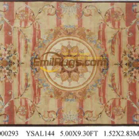 Top Fashion Tapete Details About 5' X 9.3' Hand-knotted Thick Plush Savonnerie Rug Carpet Made To Order ysal144gc88savyg2