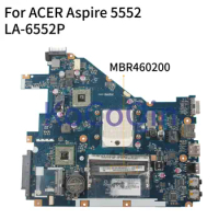 KoCoQin Laptop motherboard For ACER Aspire 5552 Mainboard PEW96 LA-6552P MBR4602001 AMD