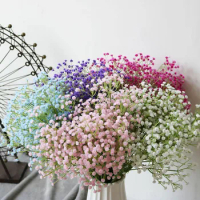 1Pc Artificial Fake Silk Gypsophila Flower Wedding Bouquet DIY For Wedding Party Arrangement Home Garden Decoration