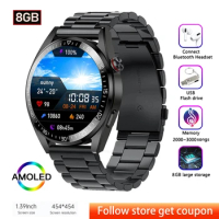 2023 New 454*454 Screen Smart Watch Men Always Display The Time Bluetooth Call 8G Local Music Link TWS Smartwatch For Huawei IOS