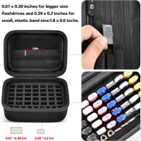 OfficeTik39 Di động Vỏ cứng Hộp đựng ổ đĩa flash USB Chống sốc Dung lượng lớn Giá đỡ USB Bền bỉ Hộp 