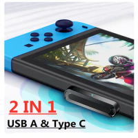 Type C &amp; USB Bluetooth 5.0 Transmitter USB Dongle Wireless Audio Adapter For PS4 Pro Nintendo Switch TV PC Computer Headphone