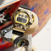 【CASIO 卡西歐】G-SHOCK 25周年 6900系列 金屬手錶(GM-6900G-9)