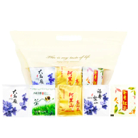 【新造茗茶】精選台灣五款特色茶包組 2.5gx40包(大禹嶺/福壽梨山/阿里山金萱/碧螺春/蜜香紅茶)