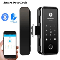 Bluetooth Door Lock Wifi Electronic Door Lock TTLOCK Digital Fingerprint Lock One Time Code Sliding Glass Lock SwinG Wooden Door
