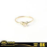 Cincin Emas 8K Wanita Type 1812 HK GOLD 18 B