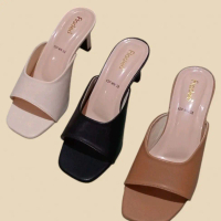 Sandal Slop FLD Wanita High Heels 5cm Kode SFD