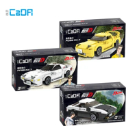 CaDA Drift Racing Car Bricks Model High-Tech Creative Technology Building Blocks Toys Gift
