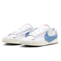 NIKE 耐吉 W Blazer Low 77 Jumbo 女款 藍白 大勾 丹寧 FJ7741-141