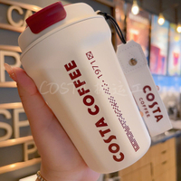 costa杯子germ聯名款保溫杯316L不銹鋼390ml隨行杯情侶款ins奶油【北歐居家生活】