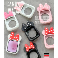 Cartoon Cute Case For Apple Watch Case 44mm 42mm 38mm 40mm Correa Bumper For Apple Watch Ultra 6 5 Soft Silicone Anti-drop Cover