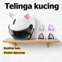Helmat HU3 Nekomimi - Aksesoris Helm Cosplay Anime, Stiker Helm Kucing 3D, Dekorasi Motor, Cover Hel