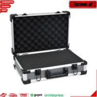 Tool Case Safet Box Krisbow 41,5 x 27 x 13,4 Cm Dengan Busa EVA Foam Kotak Perkakas Tool Box Silver