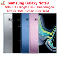 Samsung Galaxy Note9 Note 9 N960U1 6.4" AMOLED 6/8GB RAM 128/512GB ROM Octa Core NFC Snapdragon Original 4G LTE Smarthone