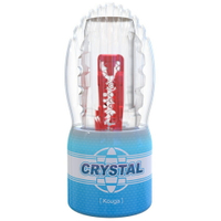 Crystal Kouga 硬密內壁透明水晶飛機杯(藍色)自慰杯【本商品含有兒少不宜內容】