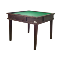 Bingo摺疊腳實木麻雀枱 胡桃色 - 無面板