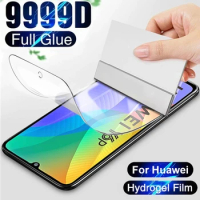 9999D Hydrogel Film For Huawei Y9 2019 Y9S Y9A Y8P Y8S Y7 Prime Y7A Y7P Y6P Y6 Pro Y5 Lite 2018 Phone Screen Protector Not Glass