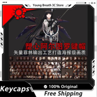 Custom Arknights Sexy Keycaps Mechanical keyboard kit Keycap Kawaii Light Transmission 108Key Keycap Set PC Gamer Accessories