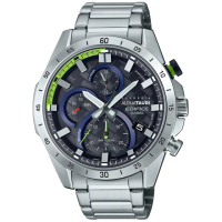 【CASIO 卡西歐】EDIFICE F1TM車隊 Scuderia AlphaTauri 共同設計限量聯名手錶(EFR-571AT-1A)