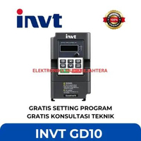 INVT INVERTER GD10-0R4G-S2-B / 0.4KW / 220V / 1 PHASE / VFD