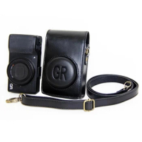 Full Body Camera PU Leather Case Bag with Strap for Ricoh GR GRII GRIII for Casio ZR1200 ZR1500 ZR2000 ZR3500/ 3600/ 3700 ZR5500