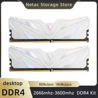 Netac ddr4 RAM 8gb 16gb Memoria rams 32gb DDR4 3200mhz 2666mhz 3600mhz Desktop Memory with Heatsink for x99 Motherboard Computer