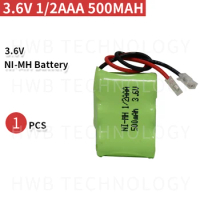 1 PCS/lot New Ni-MH 1/2AAA 3.6V 400mAh Ni MH 1/3 AAA Rechargeable Battery Pack With Plugs For Cordless Phone Free Shipping