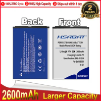 HSABAT 0 Cycle 2600mAh M-S1 Battery for BlackBerry Bold 9000 9030 9630 9700 9780 BAT-14392-001 Replacement Accumulator