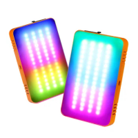 Portable RGB LED Photography Light Panel, ull Color Streaming Light for Streamers Video Photography YouTube Tiktok Vlog