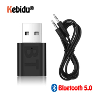 New USB Wireless Bluetooth 5.0 Receiver Adapter Music Speakers 3.5mm AUX Car Audio Adapter For TV Headphone