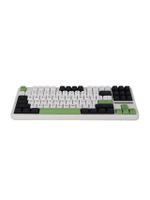 F87 คีย์บอร์ดไร้สาย Gasket Mechanical Keyboard 3IN1 Size 80% - White/Green รับประกันศูนย์ไทย 2 ปี