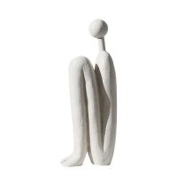 Decorative Bookends for Heavy Books, Statue Book Holders for Shelves &amp; Office Desk Creamy-White