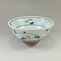日式反口輕量漩渦唐草茶碗 日本製 送禮 茶碗 餐碗 飯碗