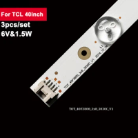 6V 1.5W 780mm Backlight TV Strip LED For TCL 40inch TOT_40F3800_3x8_3030C_V1 3Pcs/Set TV Backlight led Light 40FS3750 L40F3303B