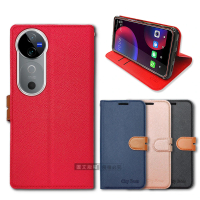 CITY都會風 vivo V40/V40 Pro 5G 插卡立架磁力手機皮套 有吊飾孔