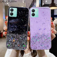 Bling Star Glitter Silicone Clear Case For Vivo Y36 5G Y27 V29 Lite V29E Y 36 27 Y275G VivoY36 VivoY27 Soft Shiny Cover