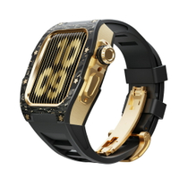 Apple Watch 手錶改裝 RM 高端款 雙色碳纖維錶殼 氟橡膠錶帶 SE45678SE2