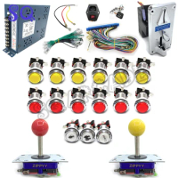 Pandora Game Box Arcade DIY Kit With Zippy Joystick Arcade Jamma Cable Coin Acceptor for Arcade Cabinet