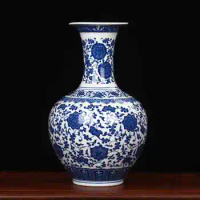 Jingdezhen Porcelain vase chinese ceramic vase China flower pot vase modern Chinese crafts blue and white home decor vase