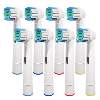 8 PCs Oral-B compatible replacement toothbrush heads for Braun Oral-B 7000 pro 1000 9600 5000 3000 8000 and inligent version